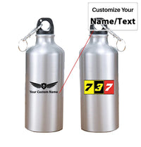 Thumbnail for Flat Colourful 737 aviation design on thermos, vacuum-insulated.