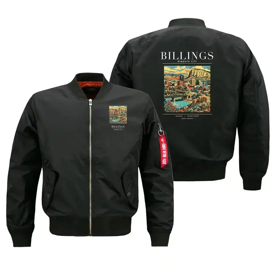 BILLINGS - Poster - Bomber Jacket - Black