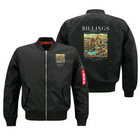 Thumbnail for BILLINGS - Poster - Bomber Jacket - Black