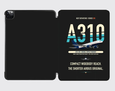 Airbus A310-200 design on black ipad tablet case