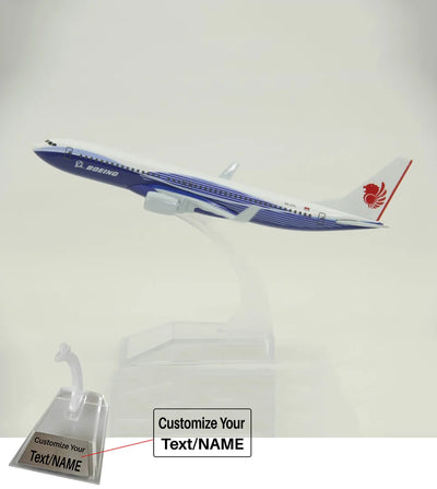 Side view of Lion Air Boeing 737 Airplane Model (16CM) aviation 16-18cm scale model aircraft in diecast metal.