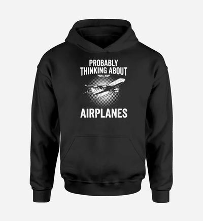 Probably Thinking About Airplanes - Black