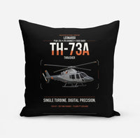 Thumbnail for Leonardo TH-73A Thrasher design on black pillow