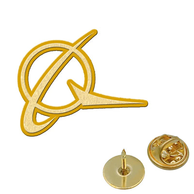 Boeing aviation hollow pin in polished alloy.