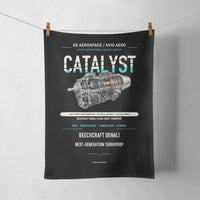Thumbnail for CATALYST design on black towel