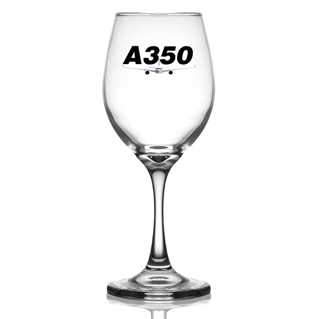Airbus A350 Wine Glass