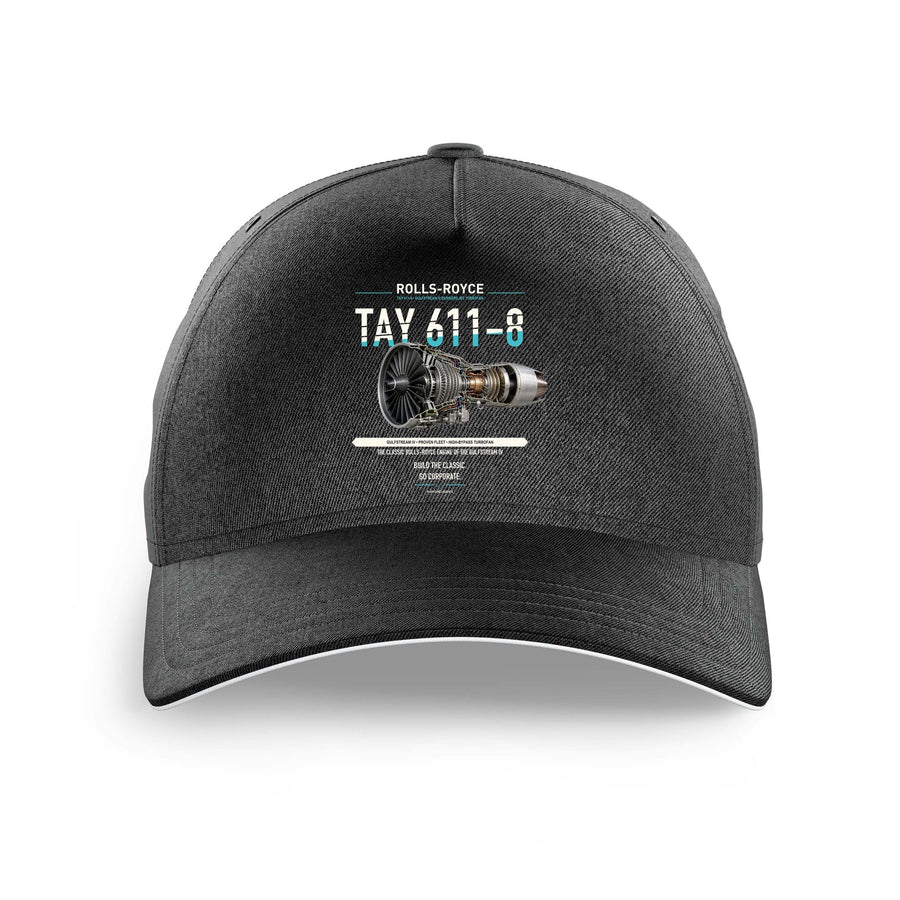 TAY 611-8 design on black printed hat