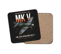 Thumbnail for Hawker Tempest Mk V design on black 1 piece coaster