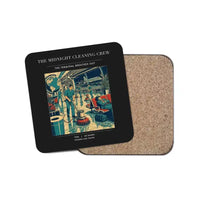 Thumbnail for The Midnight Cleaning Crew - Designed Coasters design on black 1-piece