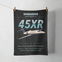 Thumbnail for Bombardier Learjet 45XR design on black towel
