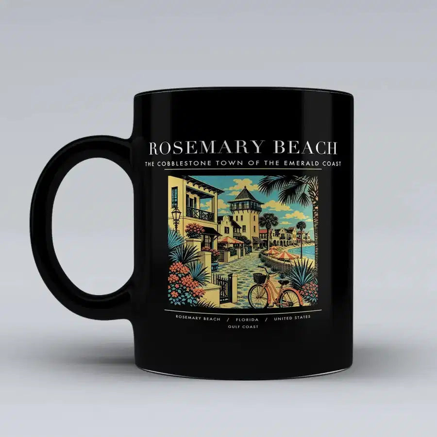 ROSEMARY BEACH - Poster - Mug - Black
