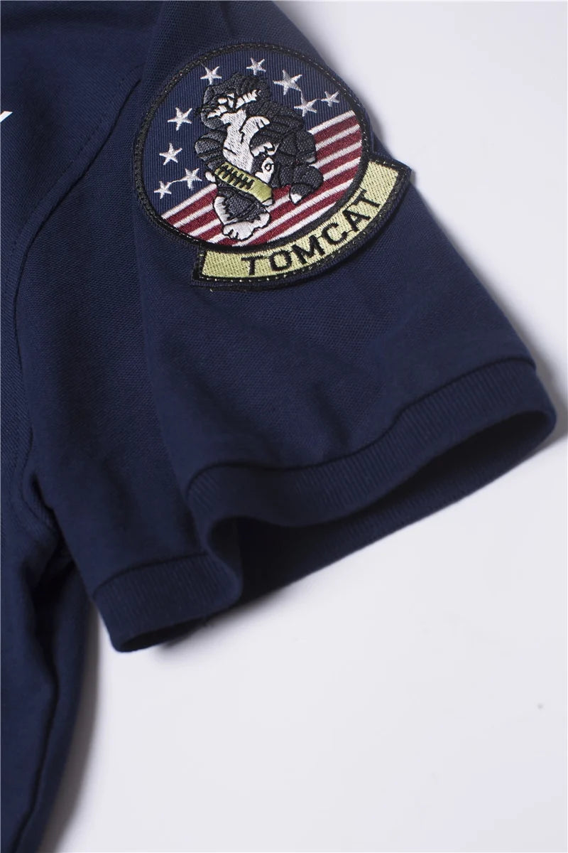 Super Cool Fighter Pilot Themed Polo Shirt - view 7