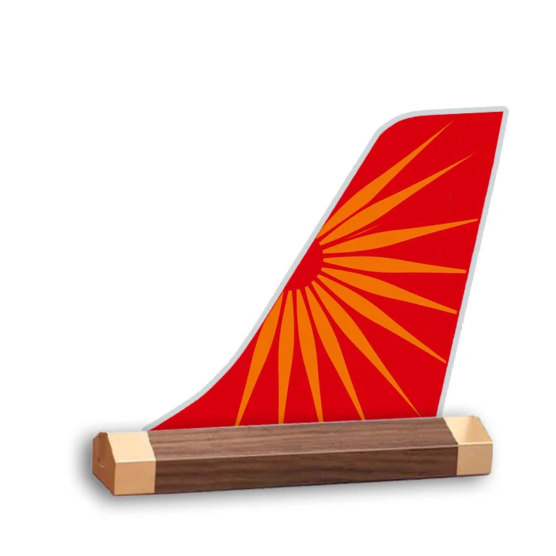 Air India Airlines Tail Logo Desk Models aviation design on premium acrylic and metal 3D airplane tail craft.