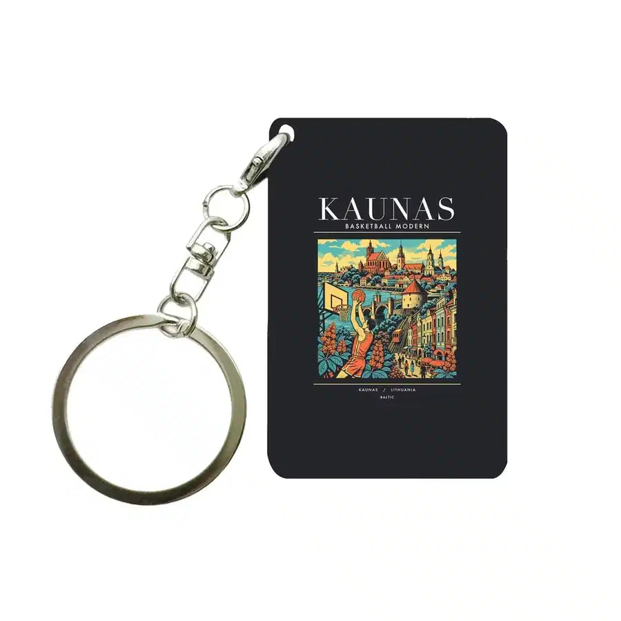 KAUNAS - Poster - Key Chain - Black