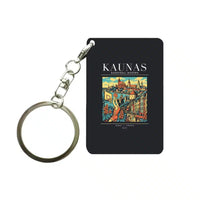 Thumbnail for KAUNAS - Poster - Key Chain - Black