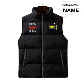 Born To Fly SKELETON Puffy Vests
