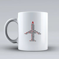 Thumbnail for Customisable Aviation Alphabet Mug - view 2