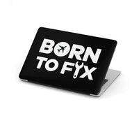 Thumbnail for Born To Fix Airplanes aviation themed MacBook case for MacBook.