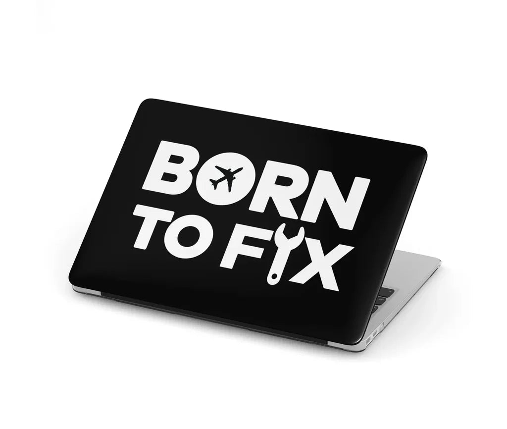 Born To Fix Airplanes aviation themed MacBook case for MacBook.