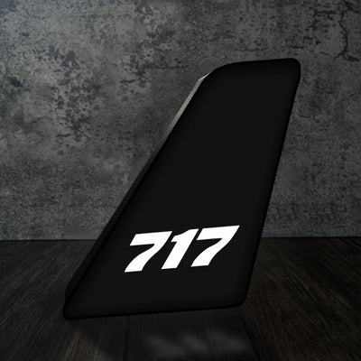Boeing 717 Flat Text Led Aircraft Tail aviation art 3D aircraft tail lamp in premium acrylic with LED.