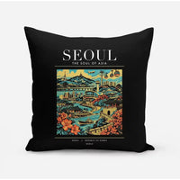 Thumbnail for SEOUL - Poster - Pillow - Black