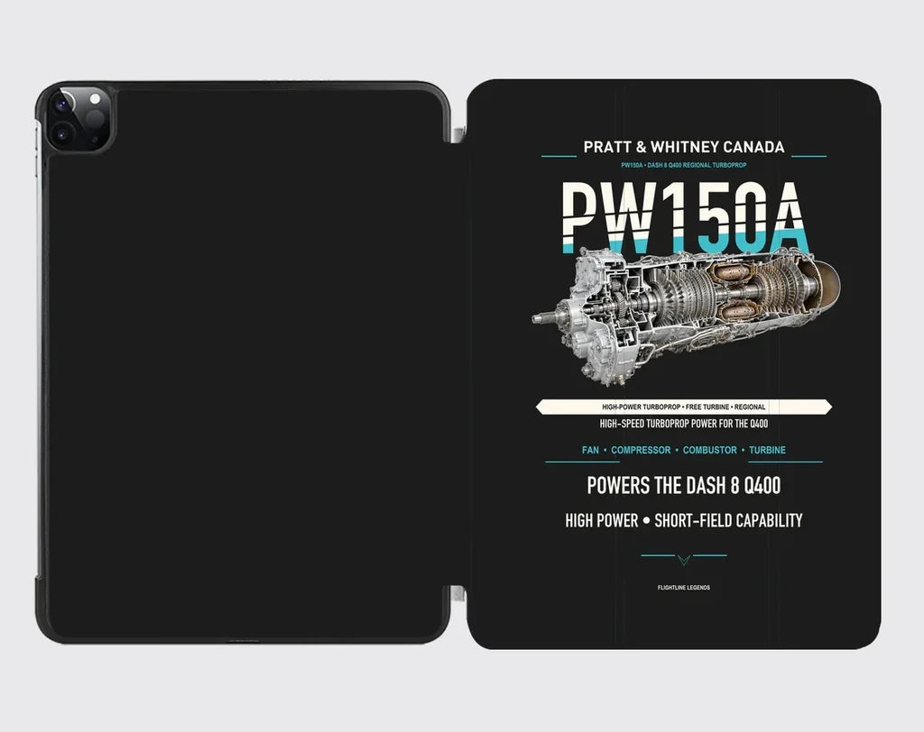 PW150A design on black ipad tablet case