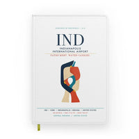 Thumbnail for Indianapolis International Airport (IND) design on white notebook
