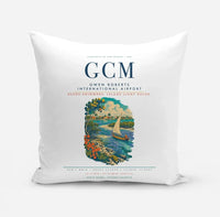 Thumbnail for Owen Roberts International Airport (GCM) design on white pillow