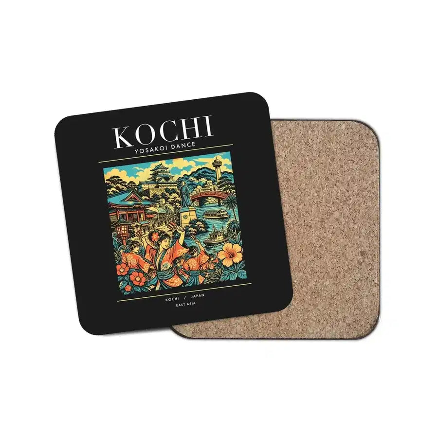 KOCHI - Poster - Coaster - Black