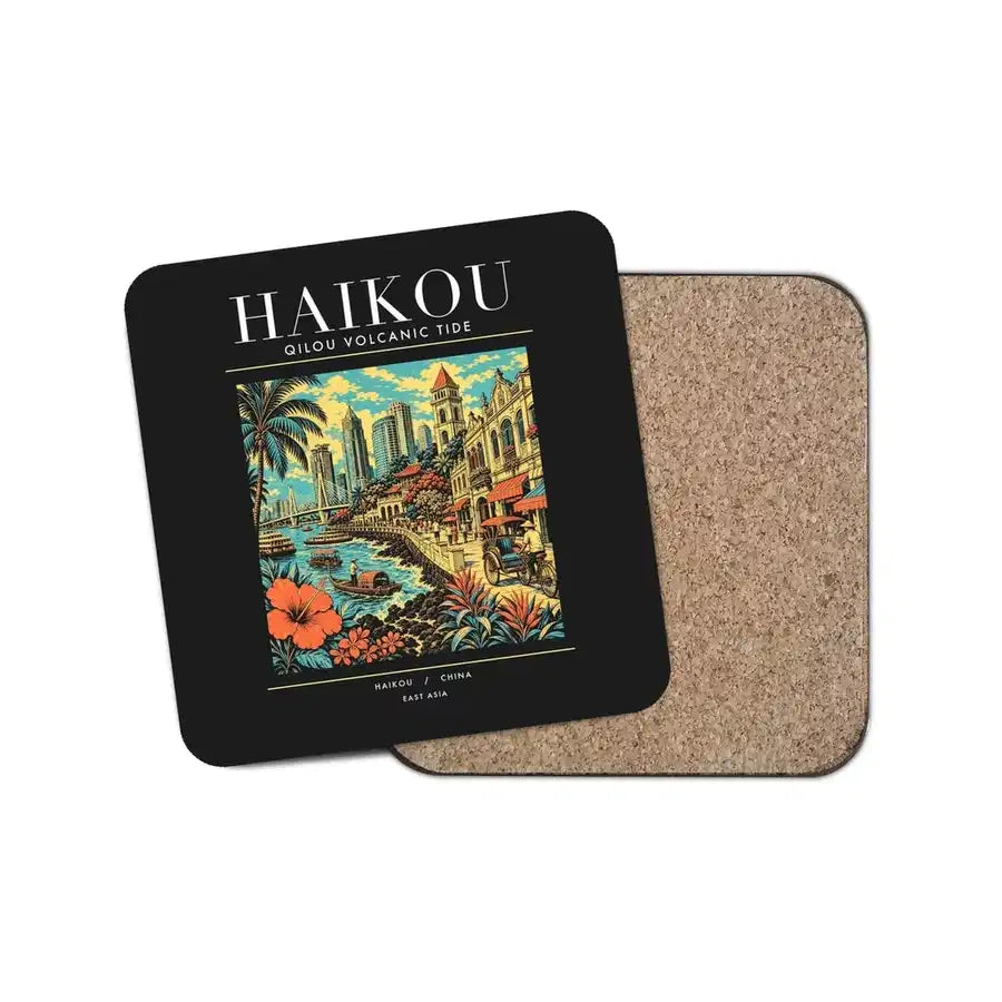 HAIKOU - Poster - Coaster - Black
