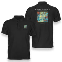 Thumbnail for CHEFCHAOUEN - Poster - Double-Side Polo - Black