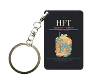 Thumbnail for Hammerfest Airport (HFT) design on black key chain