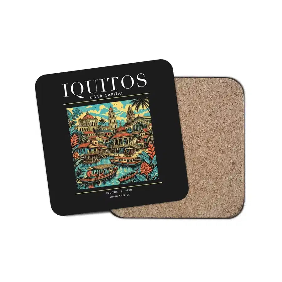 IQUITOS - Poster - Coaster - Black