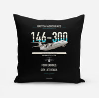 Thumbnail for BAe 146-300 design on black pillow