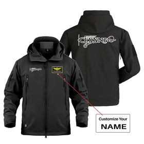 Special Cessna Text Military Jackets (Customizable)