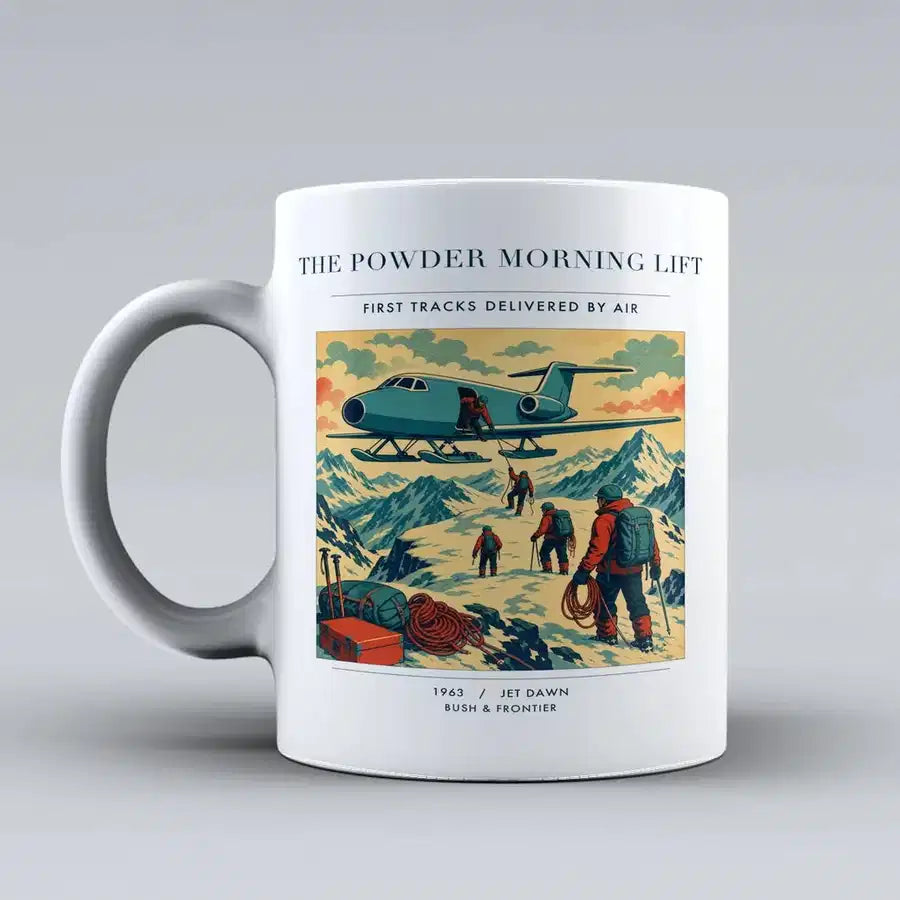 VINTAGE G4287 - The Powder Morning Lift - Ceramic Mug design on white