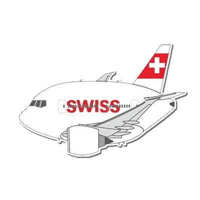 SWISS Swiss International Air Lines Boeing 777 Airplanes sticker, Wide 6cm (2.3inches)