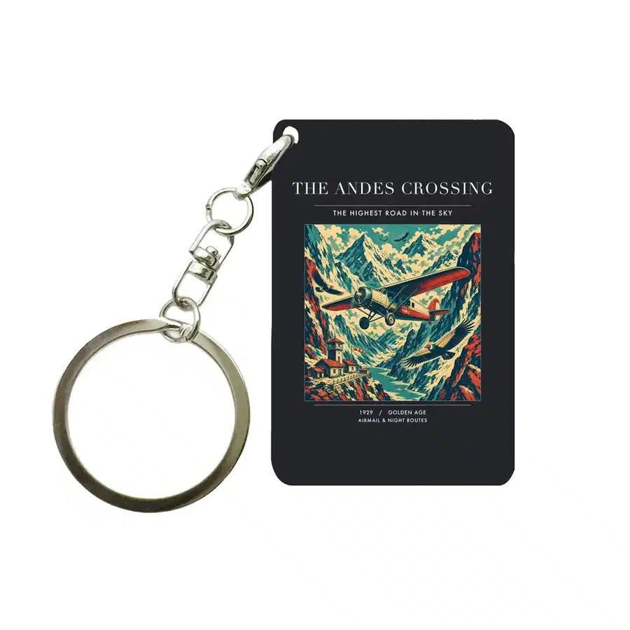VINTAGE G4021 - The Andes Crossing - Designed Key Chain design on black
