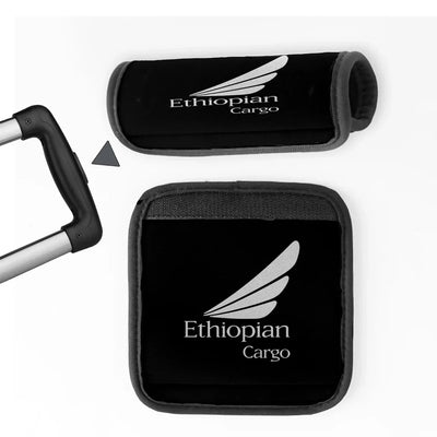 Ethiopian Airlines Neoprene aviation luggage handle cover in soft silicone.
