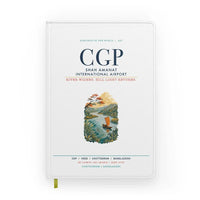 Thumbnail for Shah Amanat International Airport Chattogram (CGP) design on white notebook