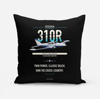 Thumbnail for Cessna 310R design on black pillow