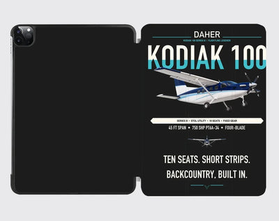 Daher Kodiak 100 Series III design on black ipad tablet case