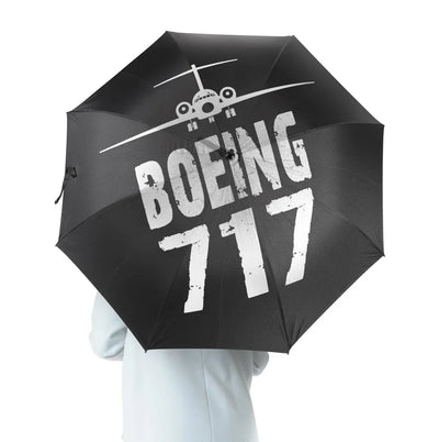Boeing 717 & Plane aviation design on windproof polyester umbrella.