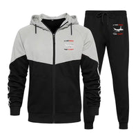 Thumbnail for Let Your Dreams Take Flight Zipped Hoodie - Colourful - Black