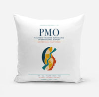 Thumbnail for Palermo Falcone Borsellino International Airport (PMO) design on white pillow