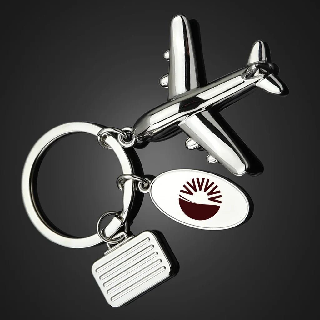 SunExpress Suitcase aviation suitcase-shape key chain, durable metal alloy.