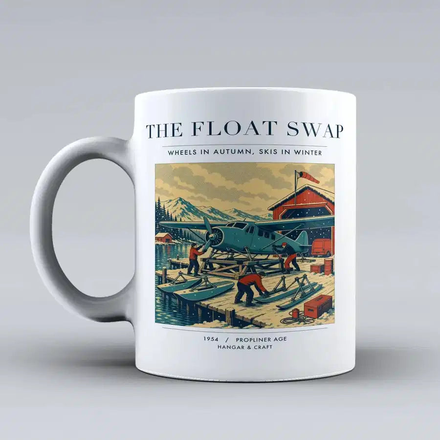 VINTAGE G4175 - The Float Swap - Ceramic Mug design on white