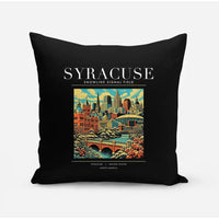 Thumbnail for SYRACUSE - Poster - Pillow - Black