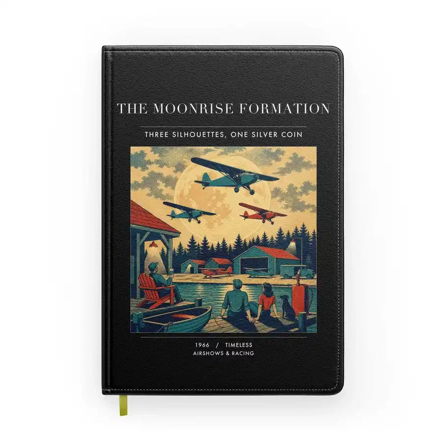 VINTAGE G4431 - The Moonrise Formation - Designed Notebooks design on black