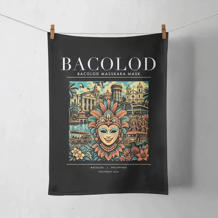 BACOLOD - Poster - Towel - Black